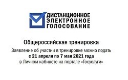 Общероссийская тренировка системы дистанционного электронного голосования (ДЭГ)